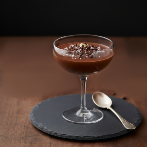 Dessert : mousse au chocolat noir