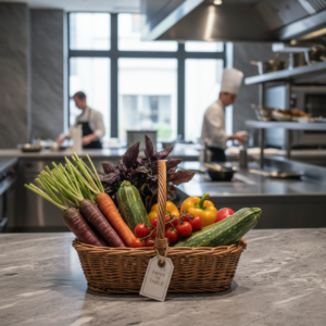 Panier de légumes frais
