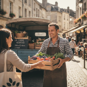 livraison d'un producteur local