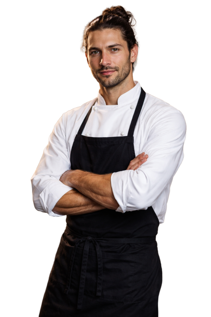 Photo du chef dans un fond transparent
